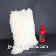2018 Wholesale Mongolian Lamb Fur Wool Cushion Cover